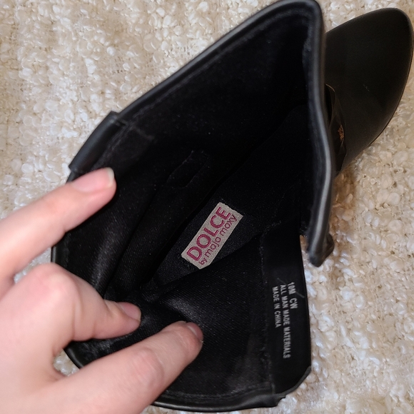 Black booties shoes Women's size 10 - Picture 6 of 11